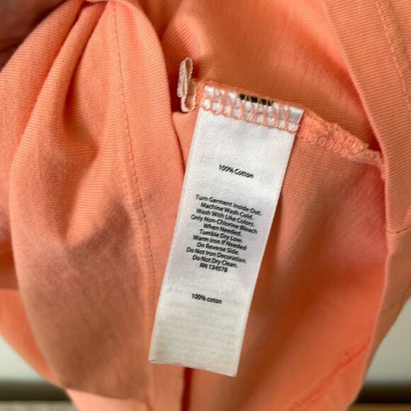 VINEYARD VINES Whale Coral Pink Long Sleeve T-Shirt Girls Size Medium - Picture 3 of 4